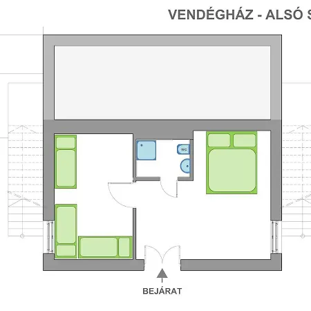 公寓 Bauer Vendeghaz *